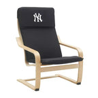 Chaise d'appoint en bois courbé sous licence officielle des Yankees de New York