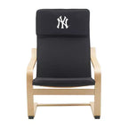 Chaise d'appoint en bois courbé sous licence officielle des Yankees de New York