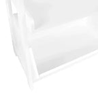 Étagère échelle à 4 niveaux de 61 cm avec bac de rangement, blanche