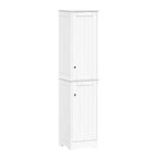 RiverRidge Ashland Two-Door Tall Bathroom Storage Cabinet and Linen Organizer with Adjustable Shelves White