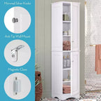 Meuble de rangement haut de salle de bain Ashland à deux portes avec étagères réglables, 152,4 cm H, Blanc