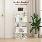 Meuble à chaussures rotatif à 360°, organisateur de chaussures hexagonal rotatif, 5 ou 7 niveaux, peut contenir 24 paires, pour entrée, salon et placard