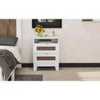 Commode de ferme pour chambre à coucher avec 6 tiroirs, Armoire de rangement en bois avec poignées métalliques pour salon ou couloir, Marron
