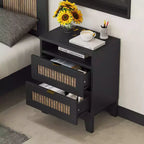 Commode de ferme pour chambre à coucher avec 6 tiroirs, Armoire de rangement en bois avec poignées métalliques pour salon ou couloir, Marron