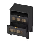 Commode de ferme pour chambre à coucher avec 6 tiroirs, Armoire de rangement en bois avec poignées métalliques pour salon ou couloir, Marron