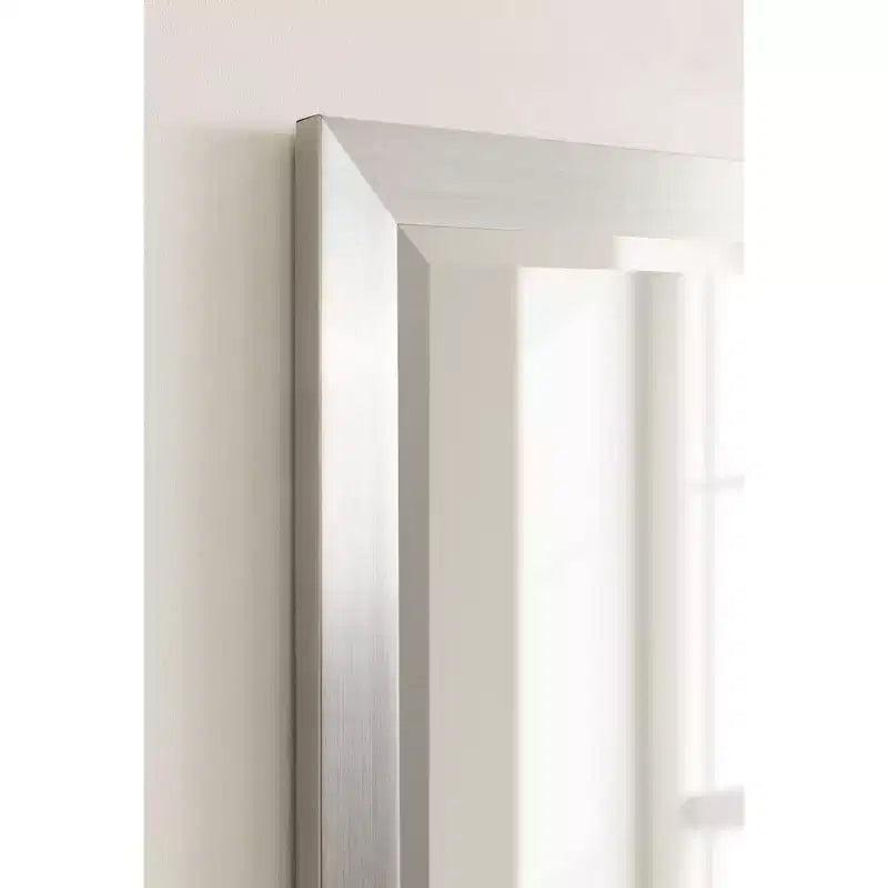 Rectangle Bathroom Wall Mirror - Brushed Nickel Frame, 21.5"W x 27.5"H
