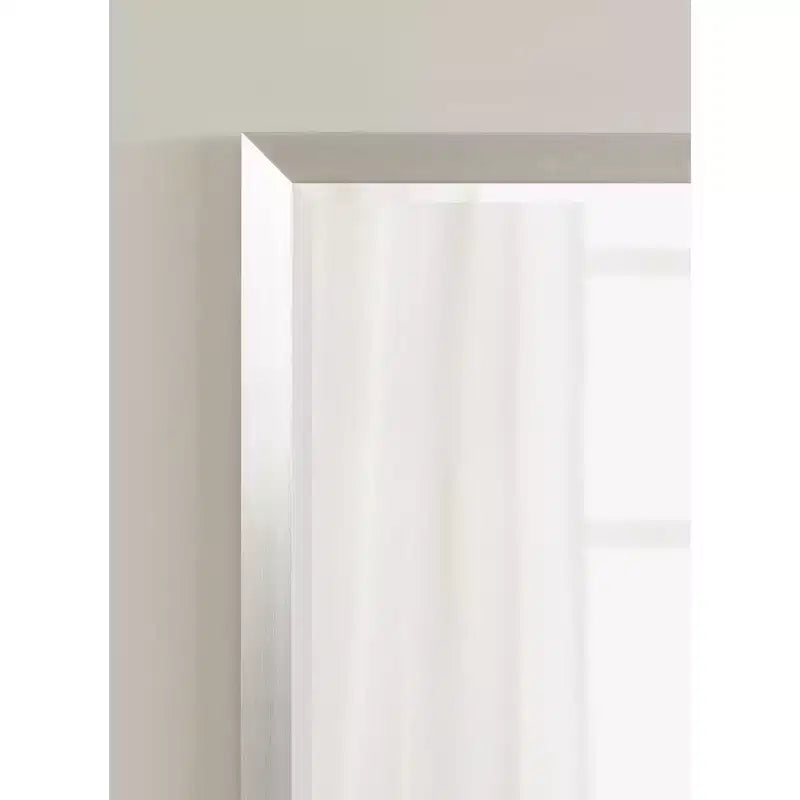 Rectangle Bathroom Wall Mirror - Brushed Nickel Frame, 21.5"W x 27.5"H