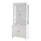 Étagère de style ferme du milieu du siècle, 5 niveaux avec 4 portes, 189 cm de hauteur, bibliothèque de présentation pour salon et bureau