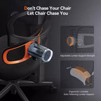 Chaise de bureau ergonomique avec support lombaire entièrement adaptatif, accoudoirs relevables 3D, dossier en maille, 136 kg
