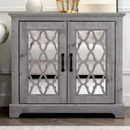 Galano Heron 2 Door Accent Cabinet - Mexican Grey