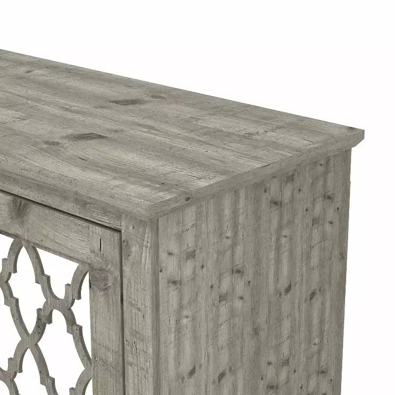 2-Door Accent Cabinet with Adjustable Shelf, Mexican Grey