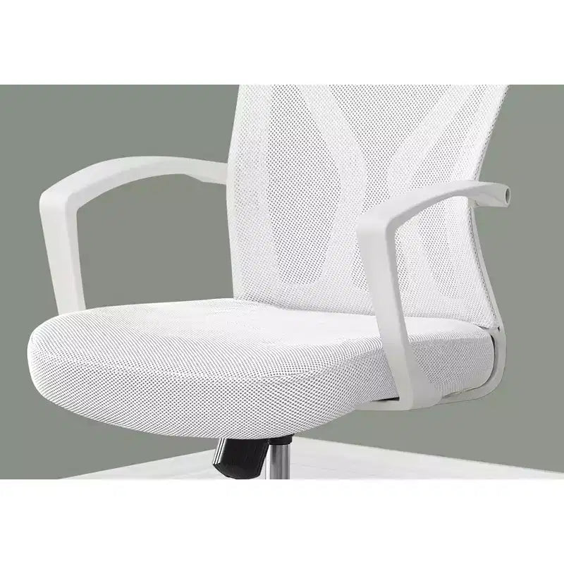 Mesh Ergonomic Office Chair with Adjustable Height, Fixed Arms & Padded Seat, Swivel