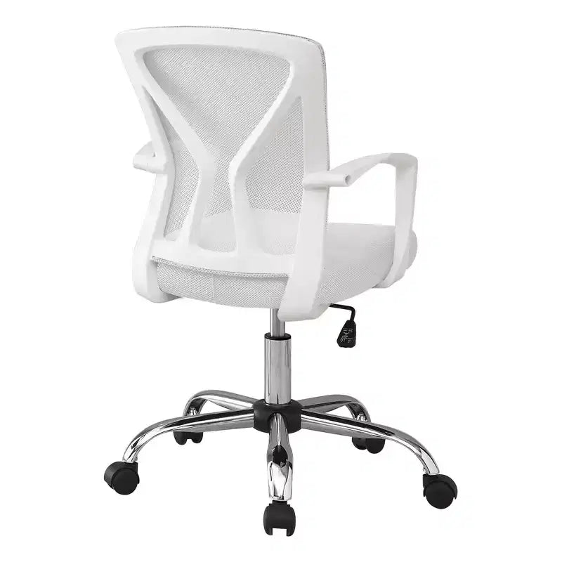 Mesh Ergonomic Office Chair with Adjustable Height, Fixed Arms & Padded Seat, Swivel