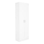 Armoire de rangement haute avec 2 portes et 4 étagères réglables, 180 cm H x 61 cm l x 30,5 cm P, autoportante pour garage, buanderie et espace utilitaire