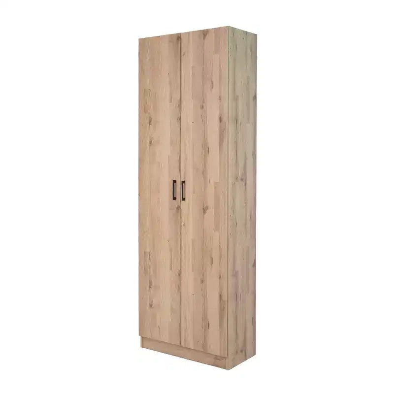Tall Storage Cabinet with 2 Doors & 4 Adjustable Shelves, 71"H x 24"W x 12"D, Freestanding for Garage, Laundry Room & Utility Space
