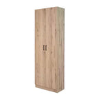 Armoire de rangement haute avec 2 portes et 4 étagères réglables, 180 cm H x 61 cm l x 30,5 cm P, autoportante pour garage, buanderie et espace utilitaire