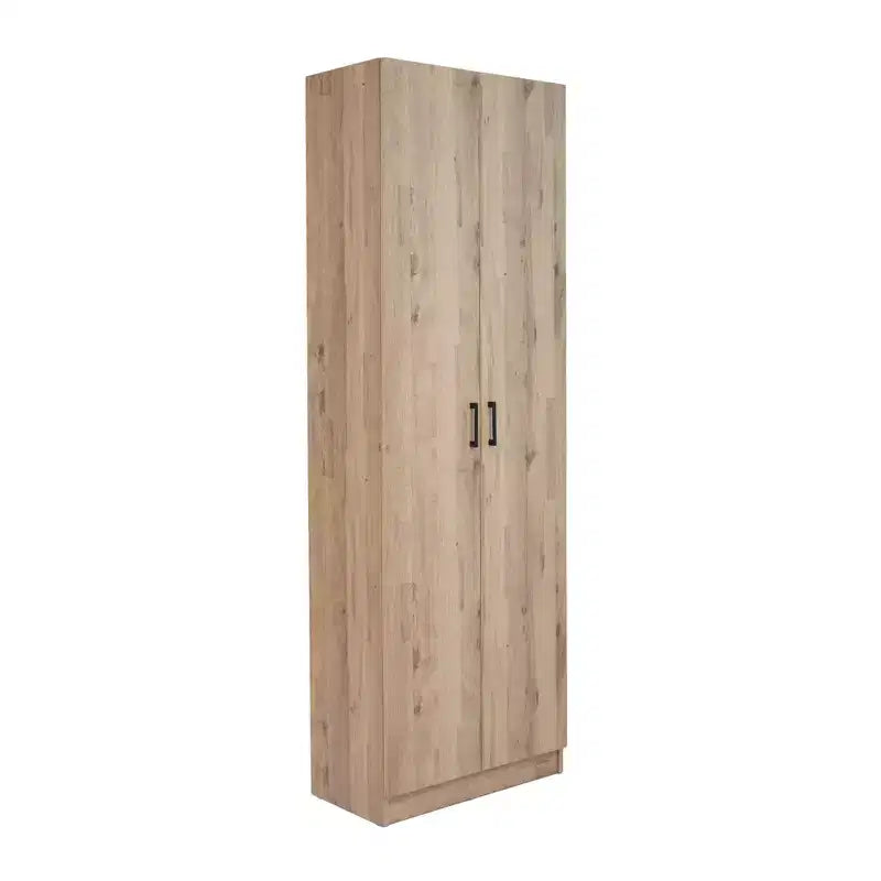 Tall Storage Cabinet with 2 Doors & 4 Adjustable Shelves, 71"H x 24"W x 12"D, Freestanding for Garage, Laundry Room & Utility Space