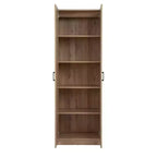 Armoire de rangement haute avec 2 portes et 4 étagères réglables, 180 cm H x 61 cm l x 30,5 cm P, autoportante pour garage, buanderie et espace utilitaire