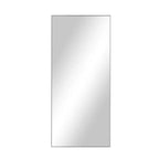 Miroir sur pied pleine longueur, cadre en alliage d'aluminium, 80x180 cm, argent