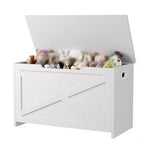 Banc de rangement en bois de 76 cm avec couvercle à charnière et charnière de sécurité, banc à chaussures d'entrée et coffre à jouets