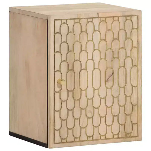 vidaXL Bathroom Wall Cabinet Bleach Natural
