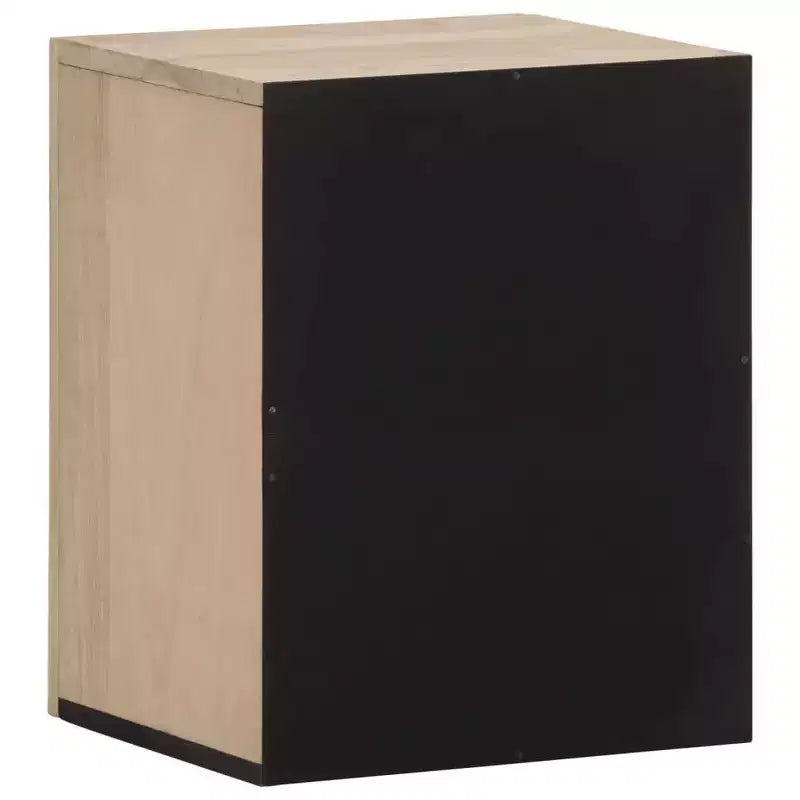 Solid Mango Wood Bathroom Wall Cabinet - Bleached Natural Finish