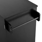 Buffet Bahut de 137 cm, 4 portes, rangement de cuisine avec tiroir, étagères réglables et porte-serviettes latéraux