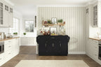 ModernLuxe Sideboard Buffet Cabinet, 4-Door Kitchen Storage with Drawer, Adjustable Shelves & Side Racks for Dining Room