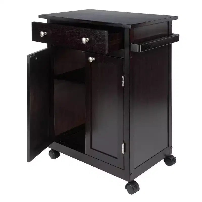Savannah Kitchen Cart Wood/Coffee