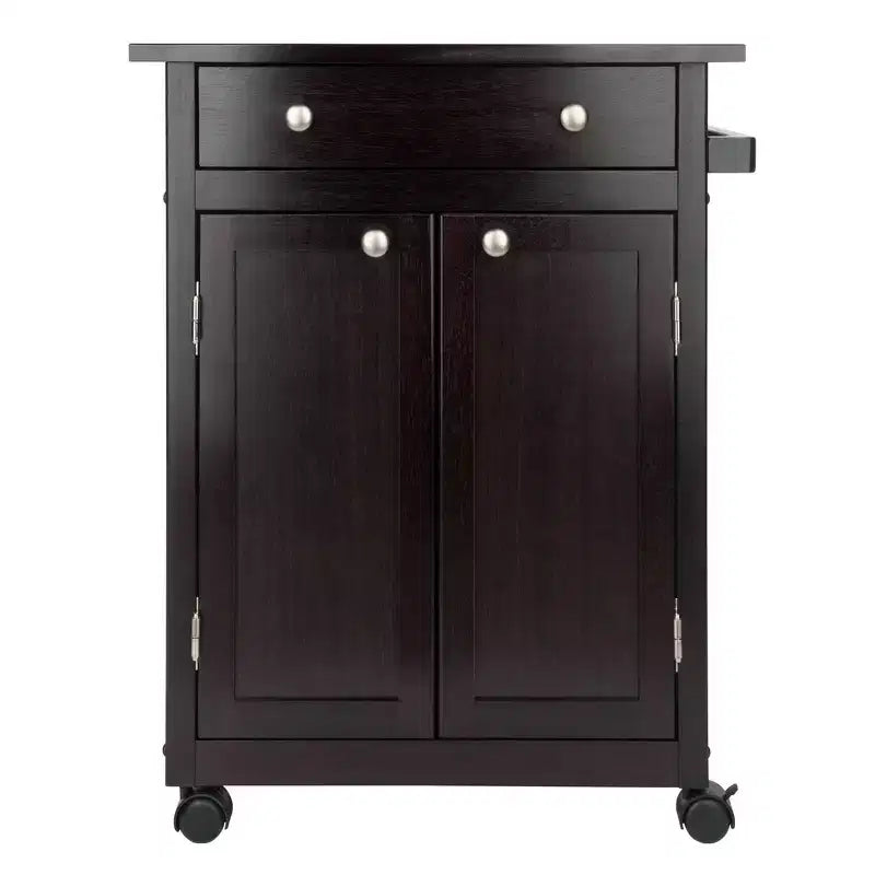 Savannah Kitchen Cart Wood/Coffee