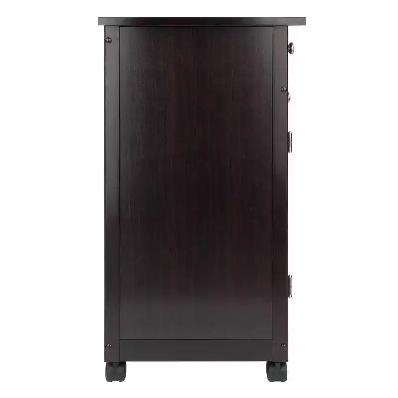 Savannah Kitchen Cart Wood/Coffee
