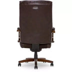Fauteuil de bureau de direction à dossier haut avec support lombaire, noir