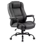 Heavy Duty Executive Chair Dark - Boss Office Products: Swivel, Metal Frame, 400lb Capacity