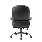 Fauteuil de bureau renforcé Noir - Pivotant, Piétement métallique, Capacité de 180 kg