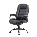 Fauteuil de bureau renforcé Noir - Pivotant, Piétement métallique, Capacité de 180 kg