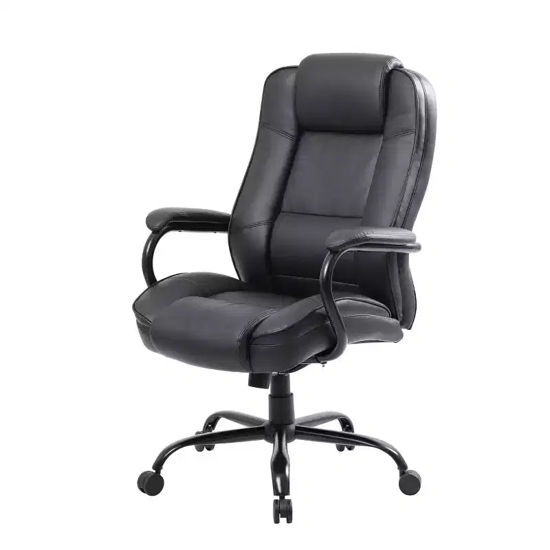 Heavy Duty Executive Chair Dark - Swivel, Metal Frame, 400lb Capacity