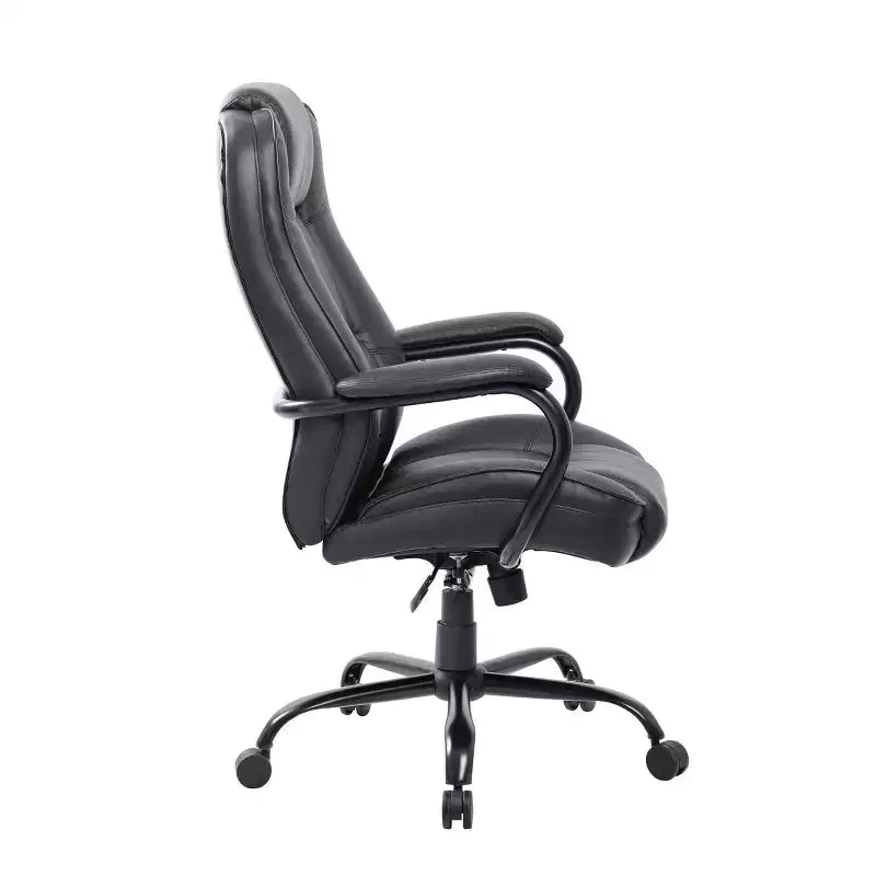 Heavy Duty Executive Chair Dark - Swivel, Metal Frame, 400lb Capacity
