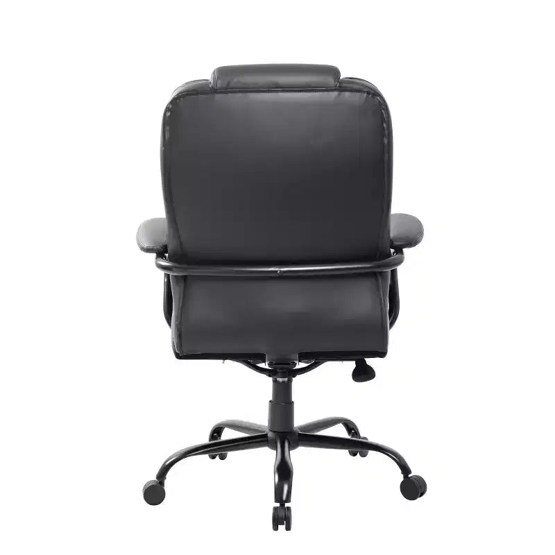 Heavy Duty Executive Chair Dark - Swivel, Metal Frame, 400lb Capacity