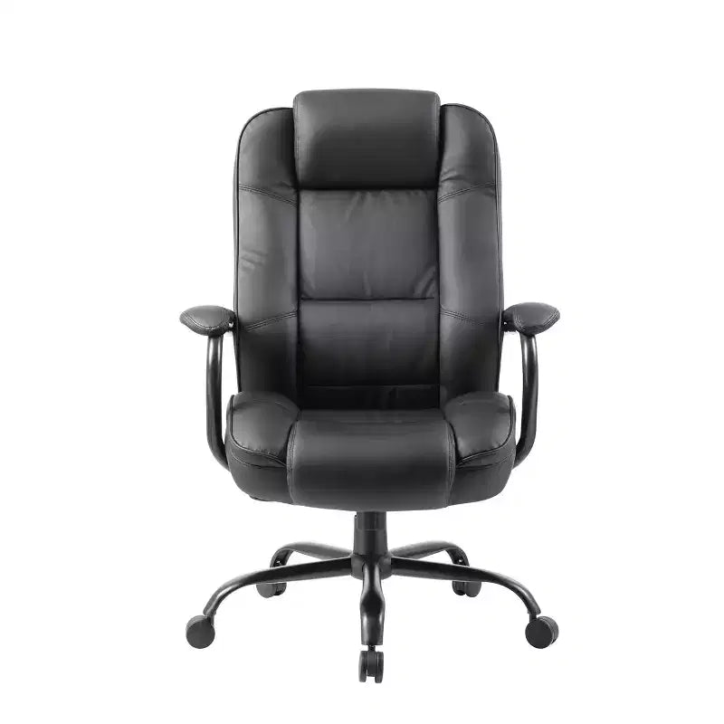 Heavy Duty Executive Chair Dark - Swivel, Metal Frame, 400lb Capacity