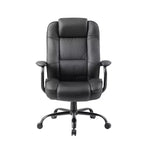Fauteuil de bureau renforcé Noir - Pivotant, Piétement métallique, Capacité de 180 kg
