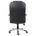 Fauteuil de bureau de direction à dossier haut, noir