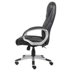 Fauteuil de bureau de direction à dossier haut, noir