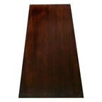 Table d'appoint compensée en bois massif avec fauteuil inclinable, finition cerisier chocolat
