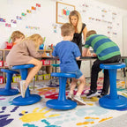 Tabouret sensoriel oscillant pour enfants, assise active à 360° pour enfants atteints de TDAH et agités, siège rembourré en mousse, base antidérapante, 35,5 cm ou 45,7 cm, pour salle de classe et maison