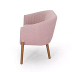 Causeuse de style Mid-Century Modern, canapé rembourré avec surpiqûres passepoilées, dossier incurvé et pieds en bois d'hévéa, 2 places