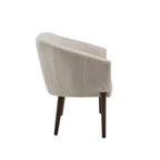 Causeuse de style Mid-Century Modern, canapé rembourré avec surpiqûres passepoilées, dossier incurvé et pieds en bois d'hévéa, 2 places