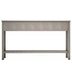 Console d'entrée rustique avec 4 tiroirs et étagère inférieure, 152 cm de large, pin et MDF