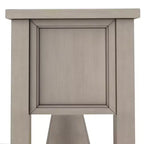 Console d'entrée rustique avec 4 tiroirs et étagère inférieure, 152 cm de large, pin et MDF