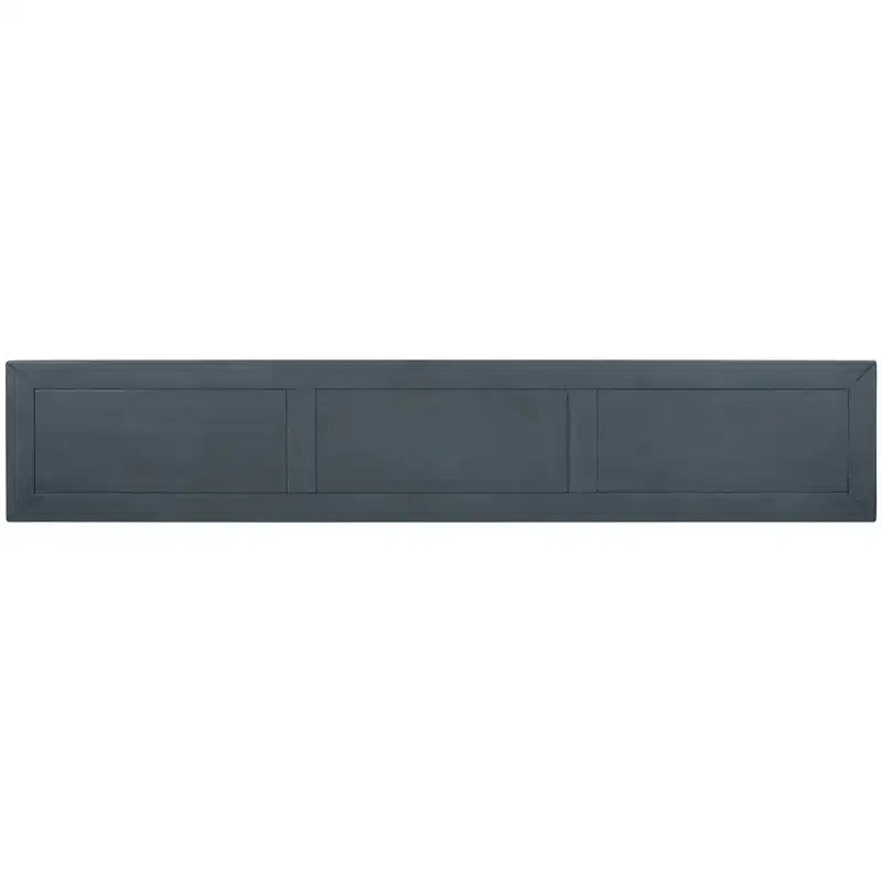 Rustic Entryway Console Table with 4 Drawers and Bottom Shelf, 60"W, Pine & MDF
