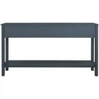 Console d'entrée rustique avec 4 tiroirs et étagère inférieure, 152 cm de large, pin et MDF